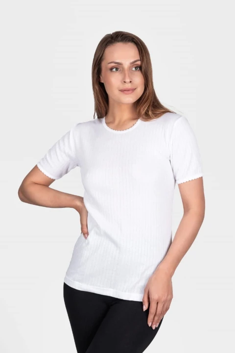KOSZULKA DAMSKA BIAŁA 1315 KR R.XL-3XL biały XXXL