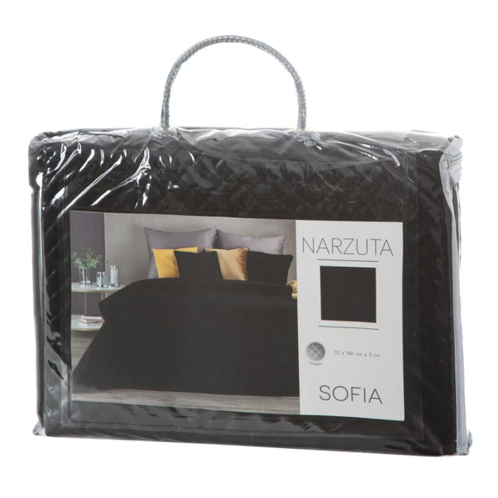 NARZUTA SOFIA 70 X 160 CM CZARNY