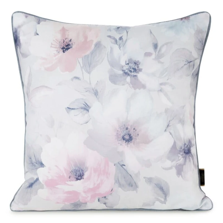 POSZEWKA VELVET 153 45 X 45 CM KREMOWY