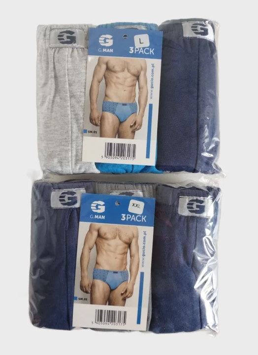 SLIPY MĘSKIE 3-PACK mix kolor XXL