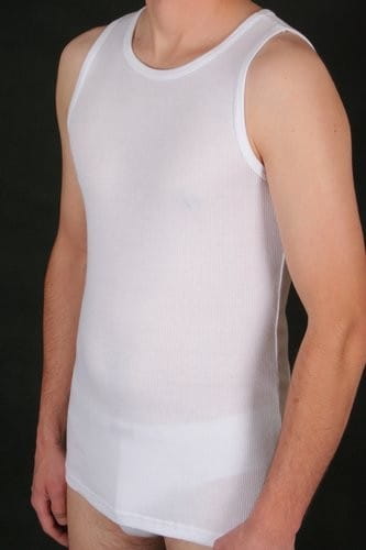 PODKOSZULEK MĘSKI BIAŁY 0816-1 RAM R.3XL-4XL biały XXXXL