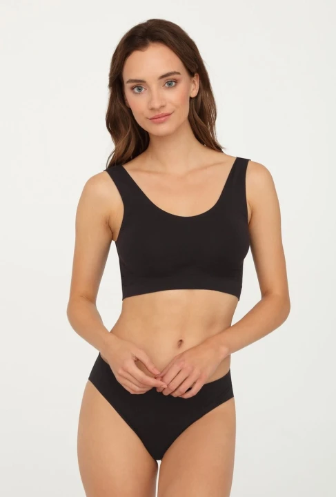 TOP SPORT BEZSZWOWY black L
