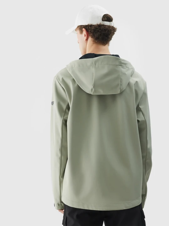 Kurtka softshell męska oliwkowa 4F membrana 5000
