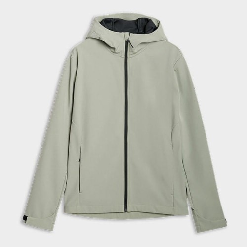 Kurtka softshell męska oliwkowa 4F membrana 5000 : Kolor - Zielony, Rozmiar odzieży - S