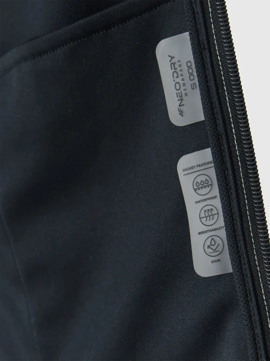 Kurtka softshell męska oliwkowa 4F membrana 5000 : Kolor - Zielony, Rozmiar odzieży - S