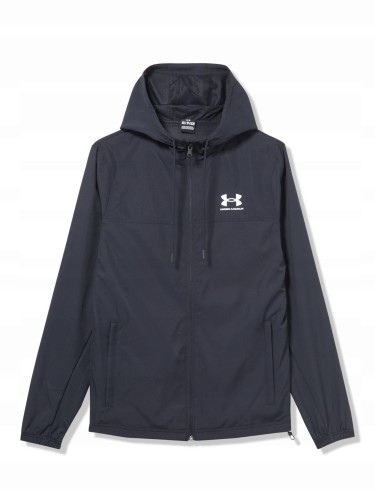 Kurtka wiatrówka męska czarna Under Armour : Kolor - Czarny, Rozmiar odzieży - XL
