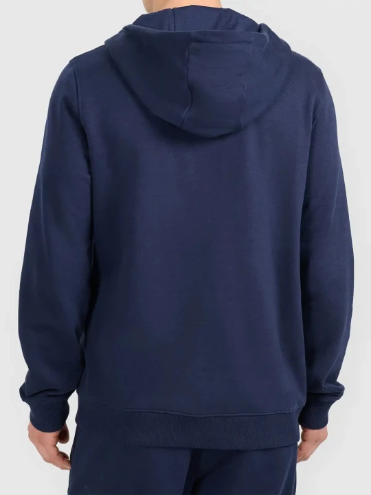 Bluza dresowa rozpinana z kapturem męska granatowa 4F : Kolor - Granatowy, Rozmiar odzieży - 2XL