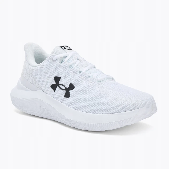 Obuwie sportowe męskie białe Under Armour do biegania : Kolor - Biały, Rozmiar obuwia - 44