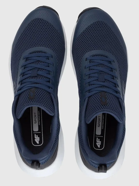 Buty outdoorowe sportowe męskie granatowe 4F : Kolor - Granatowy, Rozmiar obuwia - 40