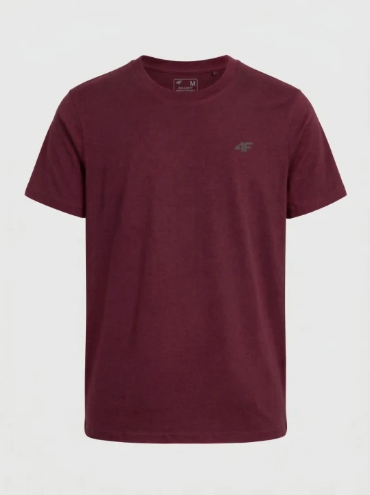 Koszulka t-shirt bawełniany limitowana kolekcja męska czerwona 4F : Kolor - Czerwony, Rozmiar odzieży - M