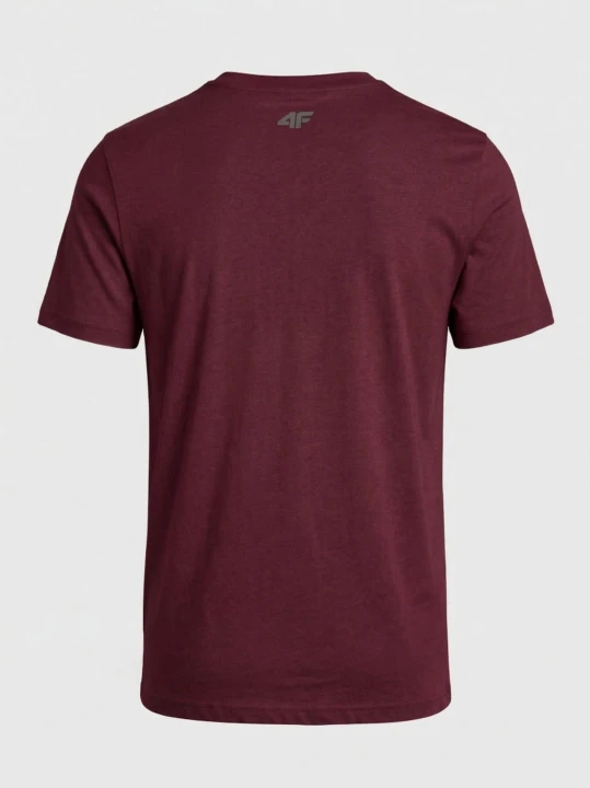 Koszulka t-shirt bawełniany limitowana kolekcja męska czerwona 4F : Kolor - Czerwony, Rozmiar odzieży - 3XL