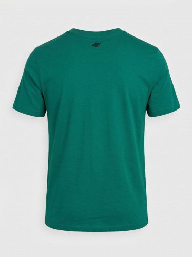 Koszulka t-shirt bawełniany limitowana kolekcja męska zielona 4F : Kolor - Zielony, Rozmiar odzieży - XL