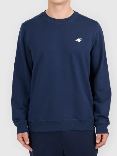 Bluza męska nierozpinana bez kaptura granatowa 4F : Kolor - Granatowy, Rozmiar odzieży - 4XL
