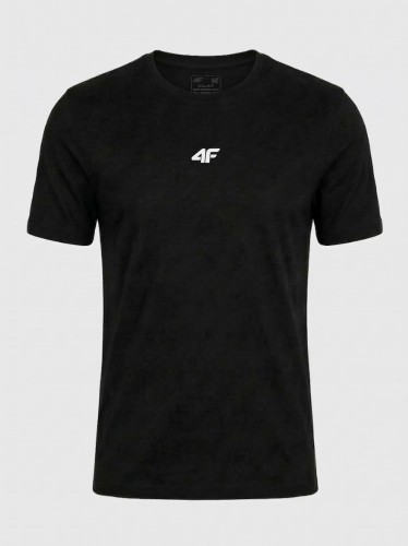 Koszulka t-shirt bawełniany limitowana kolekcja męski czarny 4F : Kolor - Czarny, Rozmiar odzieży - XL