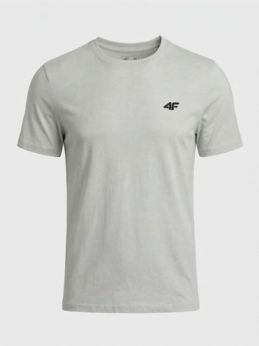 Koszulka t-shirt bawełniany limitowana kolekcja męska szara 4F : Kolor - Szary, Rozmiar odzieży - XL