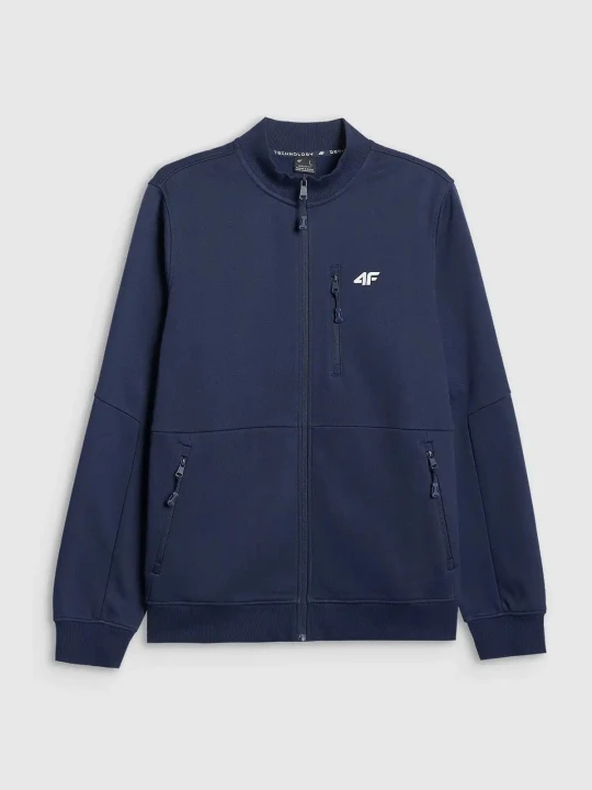 Bluza męska rozpinana granatowa 4F : Kolor - Granatowy, Rozmiar odzieży - S