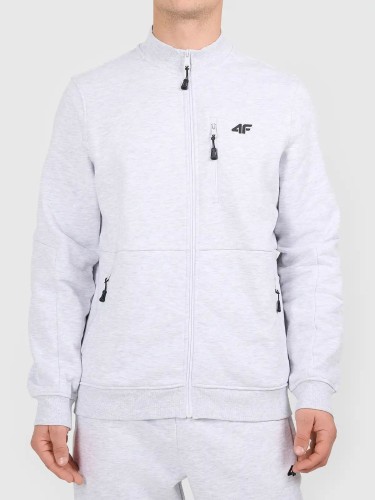 Bluza męska rozpinana szara 4F : Kolor - Szary, Rozmiar odzieży - L