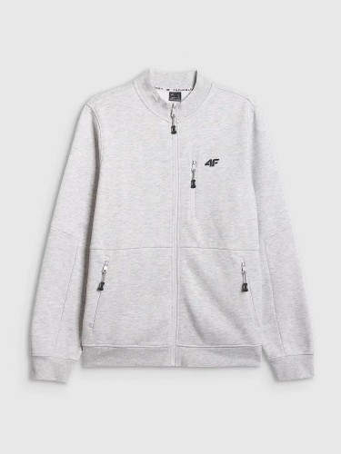 Bluza męska rozpinana szara 4F : Kolor - Szary, Rozmiar odzieży - 3XL