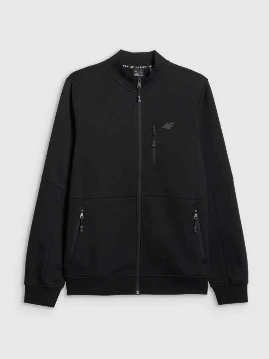 Bluza męska rozpinana czarna 4F : Kolor - Czarny, Rozmiar odzieży - 3XL