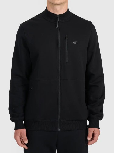 Bluza męska rozpinana czarna 4F : Kolor - Czarny, Rozmiar odzieży - 5XL