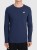 Longsleeve koszulka bawełniana z długim rękawem męska granatowy 4F : Kolor - Granatowy, Rozmiar odzieży - 5XL