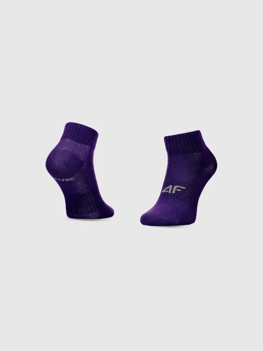 Skarpety za kostkę dziecięce unisex multikolor 4F 3pak : Kolor - Multikolor, Rozmiar skarpetki dzieci - 35-38