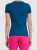 Koszulka t-shirt damski bawełniany gładki morska zieleń 4F : Kolor - Zielony, Rozmiar odzieży - S