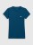 Koszulka t-shirt damski bawełniany gładki morska zieleń 4F : Kolor - Zielony, Rozmiar odzieży - S