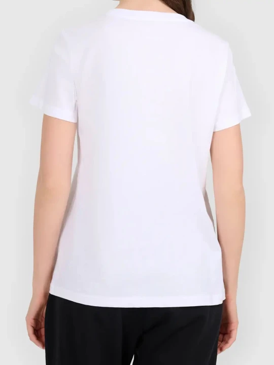 Koszulka t-shirt bawełniany damski biały 4F : Kolor - Biały, Rozmiar odzieży - 2XL