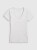 Koszulka t-shirt damska gładka slim szara 4F : Kolor - Szary, Rozmiar odzieży - S