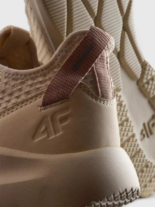 Buty sportowe outdoorowe damskie bezowe 4F : Kolor - Beżowy, Rozmiar obuwia - 38