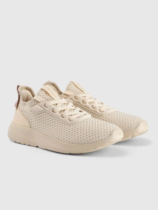 Buty sportowe outdoorowe damskie bezowe 4F : Kolor - Beżowy, Rozmiar obuwia - 36