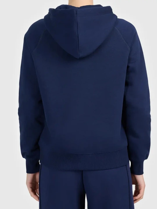 Bluza damska z kapturem nierozpinana granatowa 4F : Kolor - Granatowy, Rozmiar odzieży - M