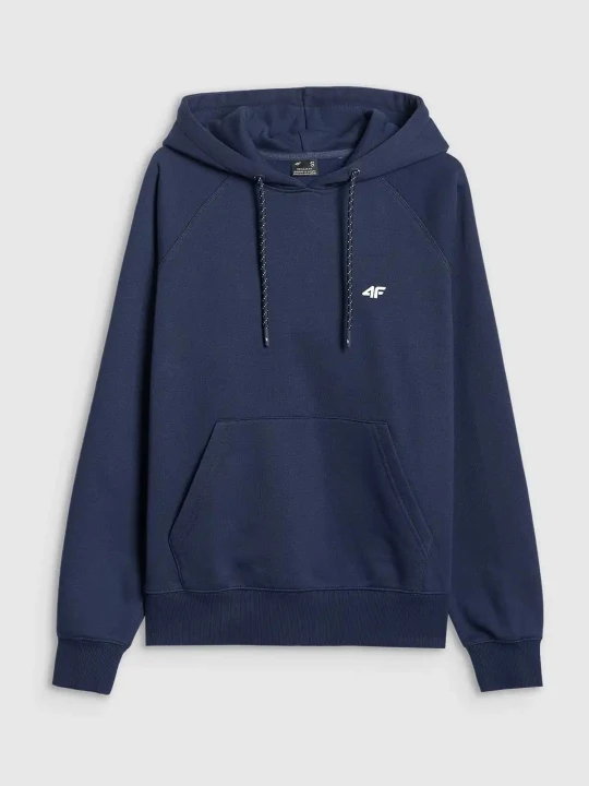 Bluza damska z kapturem nierozpinana granatowa 4F : Kolor - Granatowy, Rozmiar odzieży - S