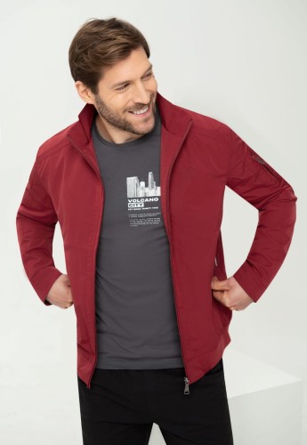 Męska, lekka kurtka w sportowym stylu J-WALLIS, rozmiar XL