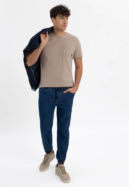 Joggery jeansowe regular D-ROGGER, rozmiar L