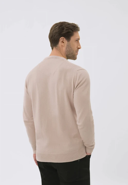Sweter z dekoltem w serek S-KLARO, rozmiar M