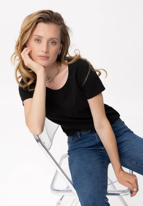 Elastyczna koszulka basic T-ANA, rozmiar M