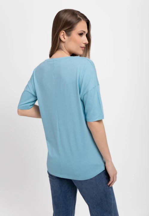 Koszulka oversize z napisem T-ICON, rozmiar 3XL