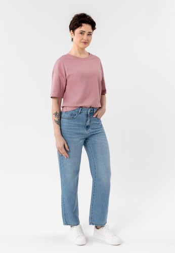 Gładki t-shirt, Comfort Fit, T-RODOS, rozmiar XL