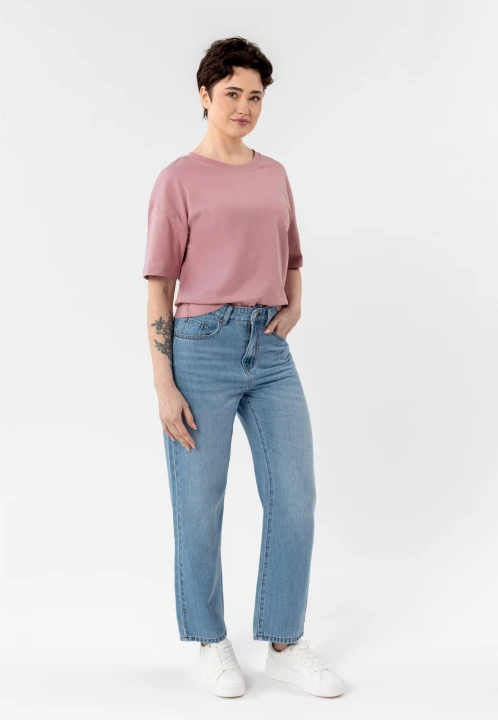 Gładki t-shirt, Comfort Fit, T-RODOS, rozmiar XL