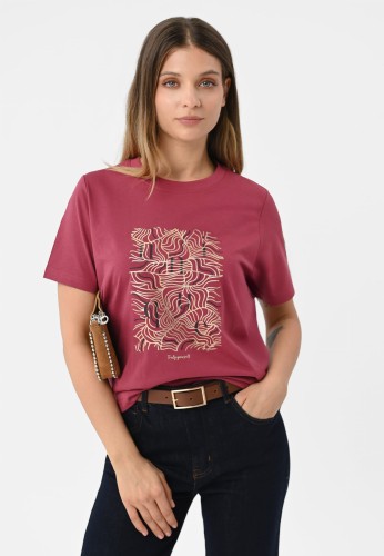 Koszulka z wzorem, Comfort Fit, T-UNIQ, rozmiar S