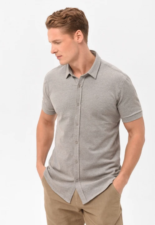 Koszula z krótkim rękawem, Slim Fit, C-XEWIR, rozmiar S