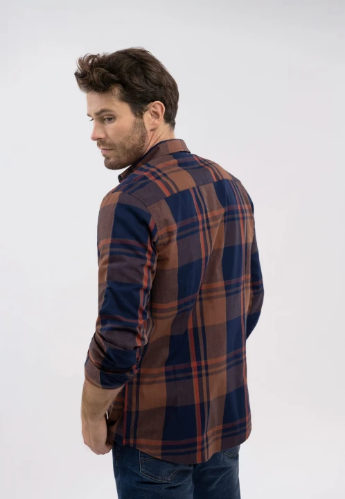 Koszula w kratę, Slim Fit, K-JOSE, rozmiar M
