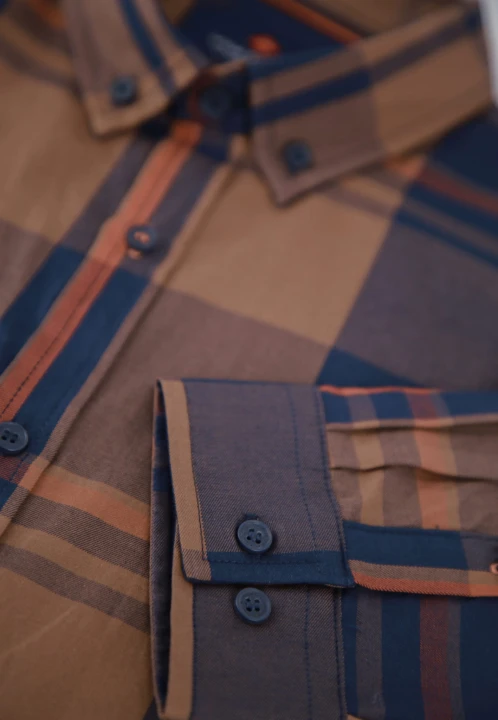 Koszula w kratę, Slim Fit, K-JOSE, rozmiar M