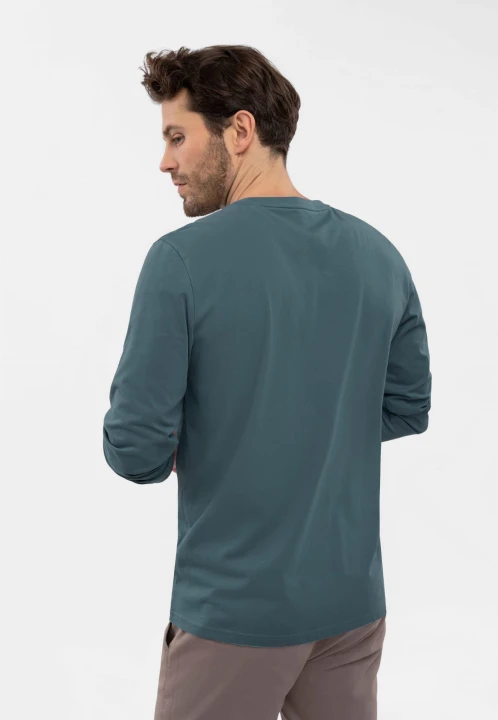 Denimowy longsleeve L-HALS, rozmiar 3XL