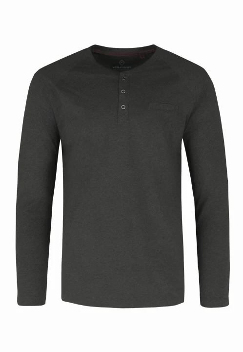 Longsleeve z dekoltem z guzikami L-CHARL, rozmiar XL