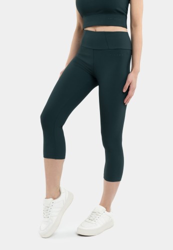 Prążkowane legginsy 3/4 N-PALERMO, rozmiar S