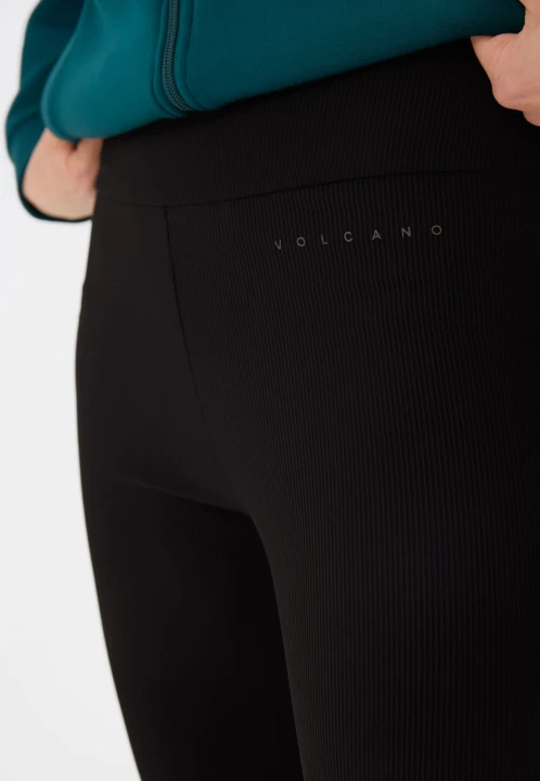 Prążkowane legginsy N-LISBONA, rozmiar XL