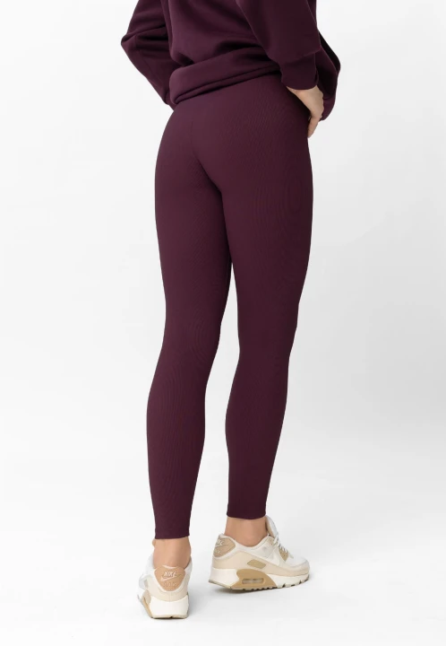 Prążkowane legginsy N-LISBONA, rozmiar M